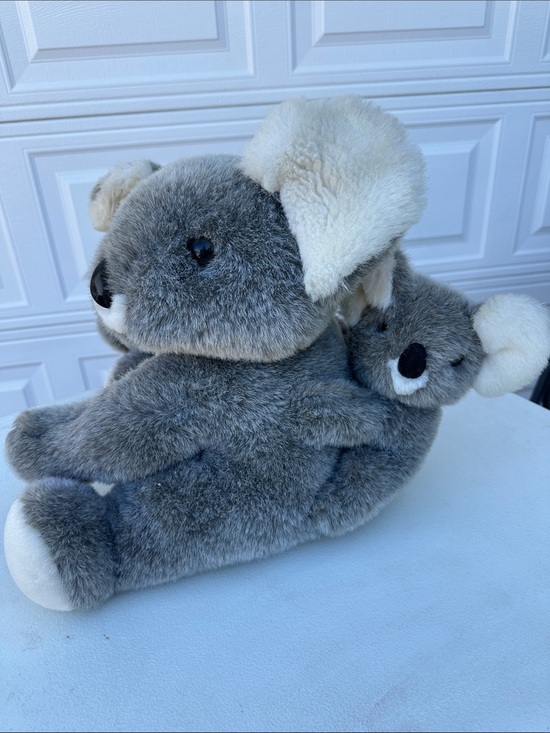 Playful Plush Other - Gray Koala Plush with Baby - Soft Stuffed Animal